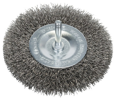 Bosch Professional Stainless Wire WheelCrimped100X0.3mm100mm Diameter10mm Arbor Size from B&Q