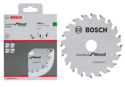 Bosch PRO Wood Cutting Saw Blade 85mm 20T 15mm - Image 4