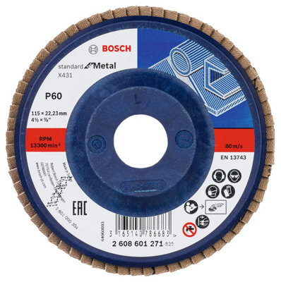 Bosch Professional X431 Flap Disc For Metal115mmG6022.23mm from B&Q