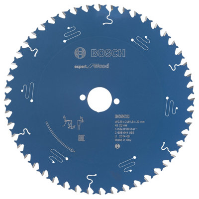 Bosch Professional Circular Saw Blade Expert For Wood235 X 30 X 2.8 mm48 Teeth from B&Q