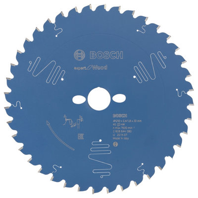 Bosch Professional Circular Saw Blade Expert For Wood250 X 30 X 2.4 mm40 Teeth from B&Q