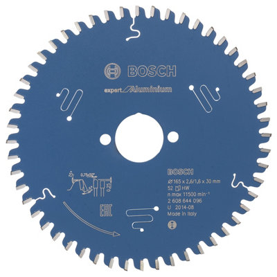 Bosch Professional Circular Saw Blade Expert For Aluminium165 X 30 X 2.6 mm52 Teeth from B&Q