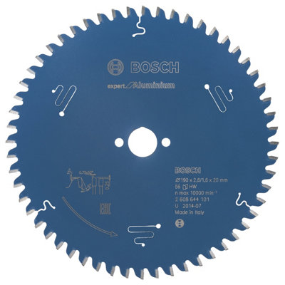 Bosch Professional Circular Saw Blade Expert For Aluminium190 X 20 X 2.6 mm56 Teeth from B&Q