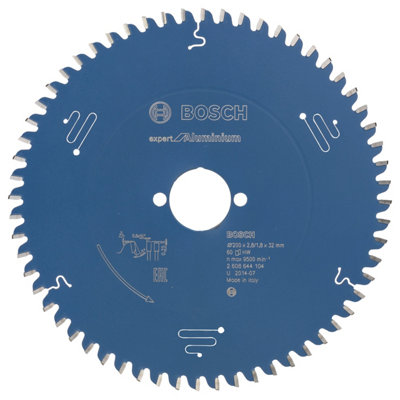 Bosch Professional Circular Saw Blade Expert For Aluminium200 X 32 X 2.8 mm60 Teeth from B&Q