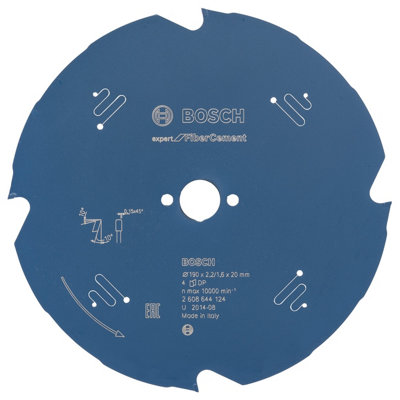 Bosch Professional Expert Fibre Cement Circular Saw Blade190 X 20 X 2.2 mm (4) from B&Q