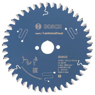 Bosch Professional Expert Circular Saw Blade For Laminated Panel140 X 20 X 1.8 mm42 Teeth from B&Q
