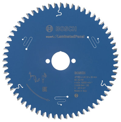 Bosch Professional Expert Circular Saw Blade For Laminated Panel190 X 30 X 2.6 mm60 Teeth from B&Q