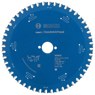Bosch Professional Expert Circular Saw Blade For Sandwich Panel240 X 30 X 2.6 mm48 Teeth from B&Q