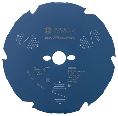 B&Q -  Expert Fiber Cement Circular Saw Blade For Miter Saw250X30X2.4X6T