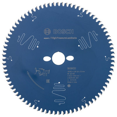 Bosch Professional Expert Circular Saw Blade For High Pressure Laminate And Miter Saw260X30X2.8X80T from B&Q