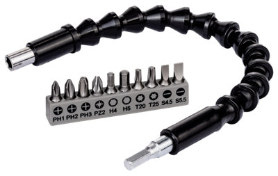 B&Q -  Bits Set 11 Pcs Plastic Flexible Extension Sdb 2608522377 - Image 3