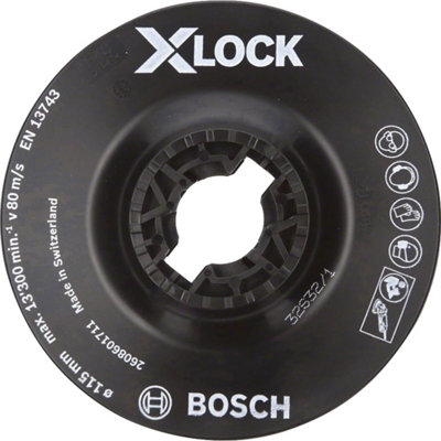 Bosch Professional X-Lock Backing Pad Soft115mm13,300 Rpm from B&Q
