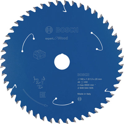 Bosch Professional Expert Circular Saw Blade For Cordless SawsWood160X1.5/1X20 T48 from B&Q