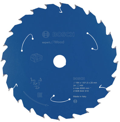 Bosch Professional Expert Circular Saw Blade For WoodCordless Saws184X1.6/1X20 T24 from B&Q