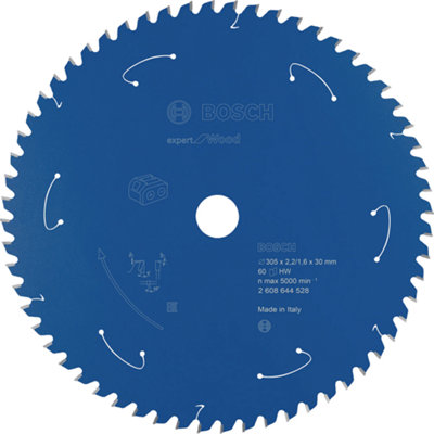 Bosch Professional Expert Circular Saw Blade For WoodCordless Saws305X2.2/1.6X30 T60 from B&Q