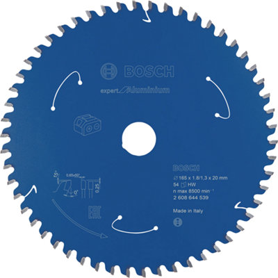 Bosch Professional Expert Circular Saw Blade For Cordless SawsAluminium165X1.8/1.3X20 T54 from B&Q