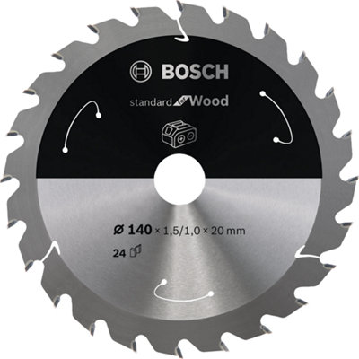 Bosch Professional Circular Saw Blade For Cordless SawsStandard For Wood140X1.5/1X20 T24 from B&Q