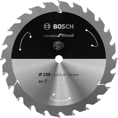 Bosch Professional Circular Saw Blade For Cordless SawsStandard For Wood150X1.6/1X10 T24 from B&Q