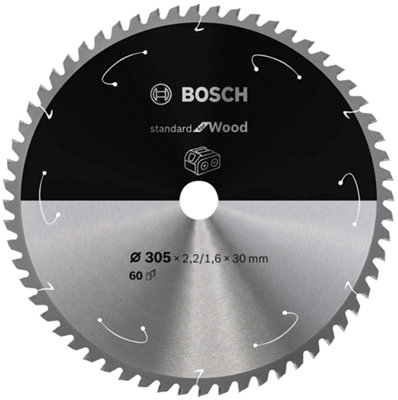 Bosch Professional Circular Saw Blade For Cordless SawsStandard For Wood305X2.2/1.6X30 T60 from B&Q