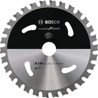 Bosch Professional Circular Saw Blade For Cordless SawsStandard Steel140X1.6/1.2X20 T30 from B&Q
