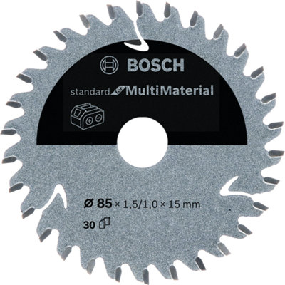 Bosch Professional Multi Material Circular Saw Blade For Cordless Saws85X1.5/1X15 T30 from B&Q