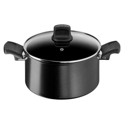 Tefal Titanium Excellence 24Cm Non Stick Stewpot Black - Black - Image 5