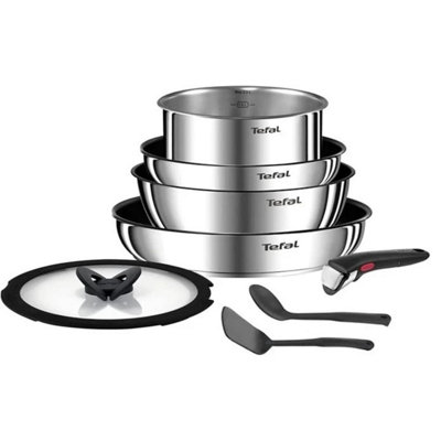 Tefal Ingenio Emotion L8979804 Stainless Steel 8 Piece Pan Set - Image 5