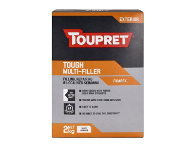 Toupret Ttfiba02Gb Tough Multi-Filler 2Kg Touttfiba02 from B&Q