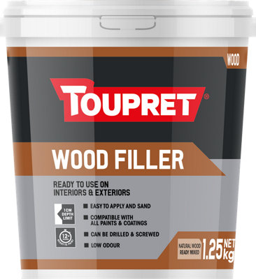 Toupret Ready To Use Wood Filler 1.25Kg