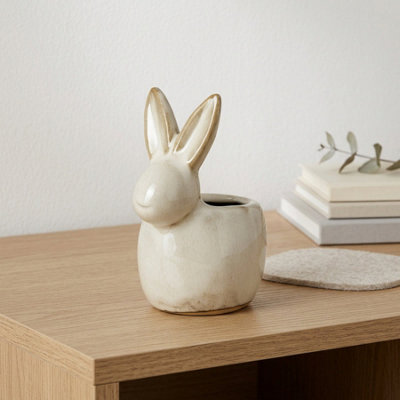 Garden Greatness Springtime Rabbit Tabletop T-Light Holder from B&Q