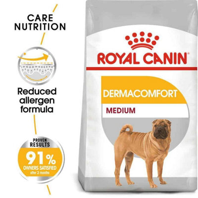 Royal Canin Dermacomfort Medium Adult Dry Dog Food 12Kg For SensitiveItchy Skin