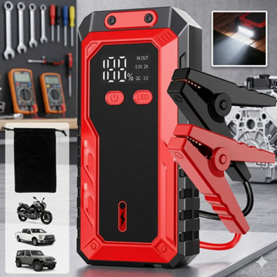 7000A Car Jump Starter 99800Mah Battery Booster Power Bank With Fast Charger from B&Q