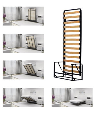 Wallbedking Classic Vertical Small Single 76Cm X 190Cm ( 2Ft 6In X 6Ft 3In ) Murphy BedWall Bed from B&Q