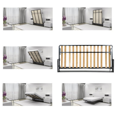Wallbedking Classic Horizontal Small Single 76Cm X 190Cm ( 2Ft 6In X 6Ft 3In ) Murphy Wall Bed Guest Bed from B&Q