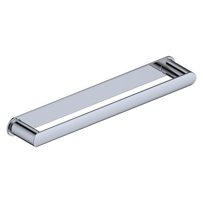 B&Q -  Chrome Modern Round Towel Bar Rail Holder