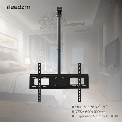 32"-70" Ceiling Mount Flat Screen TV Wall Bracket - 4