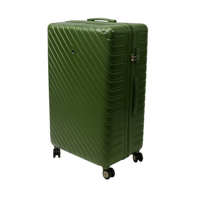 32 Inch Hardshell Luggage with Removable 360 Degree Spinner Wheels Army ...