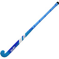 32 Inch Mulberry Wood Hockey Stick - BLUE/AQUA - Ultrabow Micro Comfort Grip