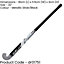 32 Inch Mulberry Wood Hockey Stick - SILVER/BLACK - Ultrabow Micro Comfort Grip