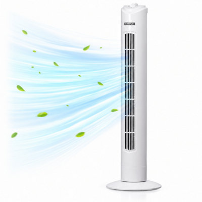 32 Inch Tower Fan Oscillating Slim Electric Standing Floor Cooling Fan ...