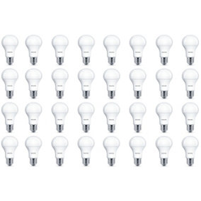 32 x Philips LED Frosted E27 Edison Screw 75w Warm White Light Bulbs Lamp 1055Lm