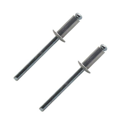 320 x Assorted Aluminium Metric Pop Rivets Standard Flange Dome Headed