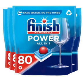 320 x Finish Powerball All In One Max Dishwasher Powerful Clean Tablets
