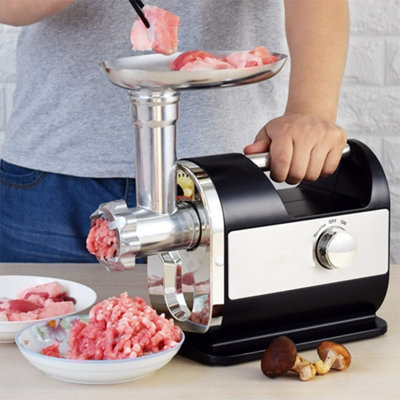 Electric Meat Grinder, 3200W Max Meat Grinders For Home Use, 3 In 1 Heavy Duty Meat Mincer 2 Blades 3 Plates Sausage Stuffer Tube Kubbe Kit Stainless Steel