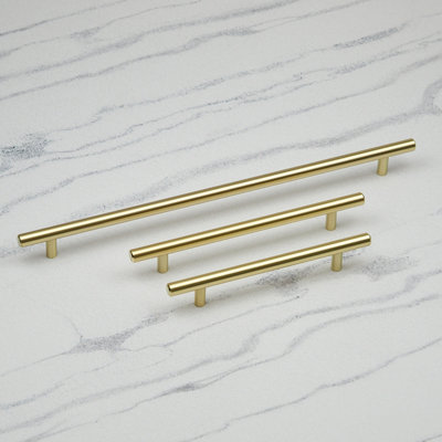 320mm Brushed Brass Cabinet Handle Gold Cupboard Door Drawer Bar Pull  Wardrobe Furniture