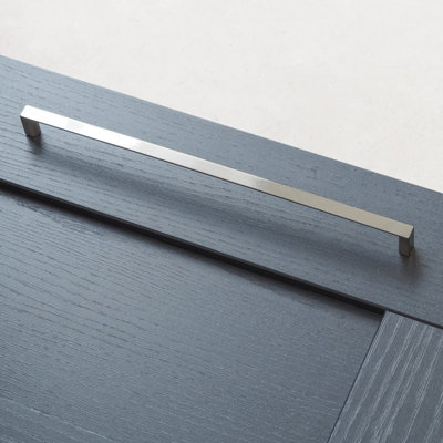 320mm Brushed Nickel Square D Handle