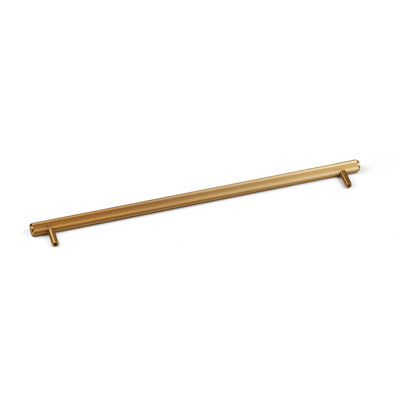 320mm Gold Brass Cabinet Pull Textured Grooved Kitchen Cupboard Door Drawer Pull Bathroom Bedroom Wardrobe Furniture Replacement