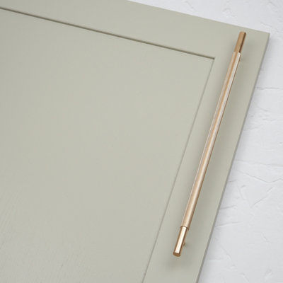 320mm Gold Brass Knurled Cabinet Handle Textured Cupboard Door Drawer T-Bar Pull Wardrobe Furniture Replacement Upcycle