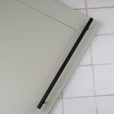 320mm Matt Black Hexagon Cabinet Handle Kitchen Cupboard T Bar Door Drawer Pull Bedroom Bathroom Wardrobe Furniture Replacement
