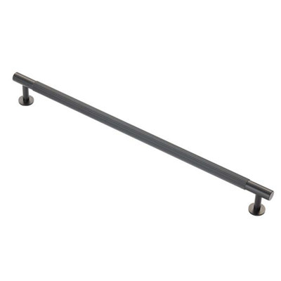 320mm Matt Black Reeded Handle